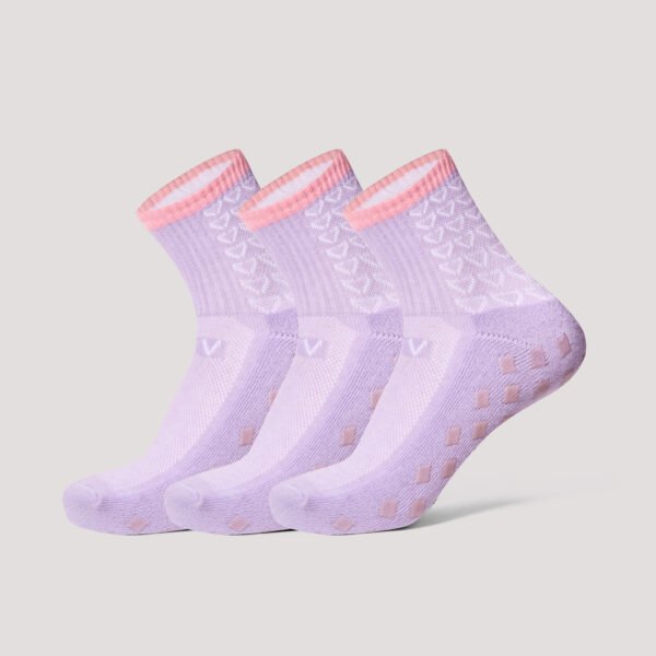 EVOV Pilates Grip Socks - Purple - Image 2
