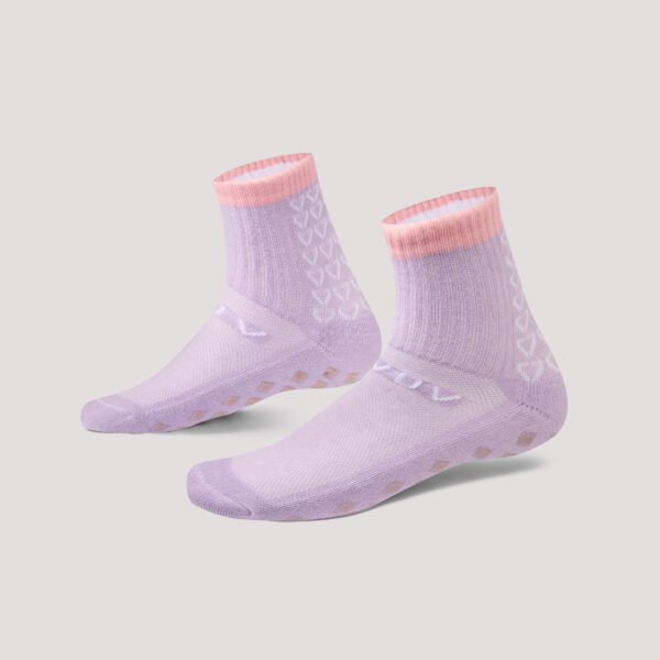 EVOV Pilates Grip Socks - Purple - Image 4