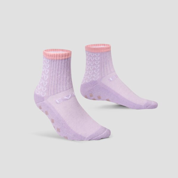 EVOV Pilates Grip Socks - Purple - Image 7