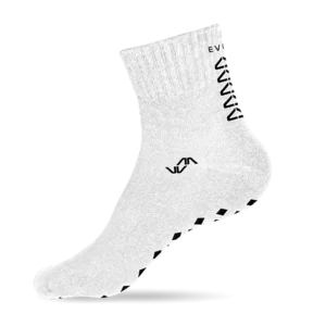 EVOV Ankle Grip Socks - White
