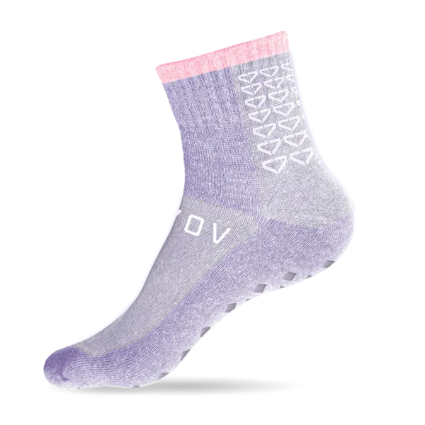 EVOV Pilates Grip Socks - Purple