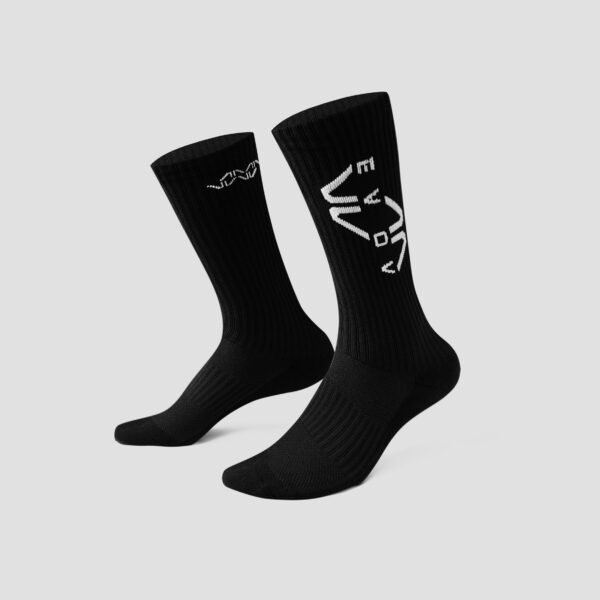 EVOV Crew Grip Socks - Black - Image 2