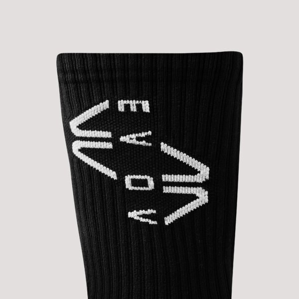 EVOV Crew Grip Socks - Black - Image 3