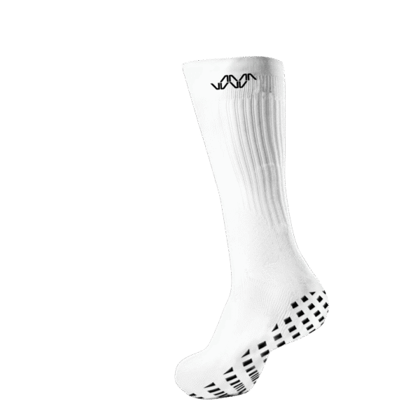 EVOV Crew Grip Socks - White - Image 2